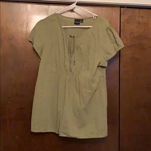 Olive green top